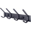 Womack Marrow Homeware Entryway Wall Hook Rail - 4 Hooks - Black photo