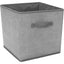 Womack Marrow Homeware Foldable Fabric Storage Cube Bin - 11 inch - Gray photo