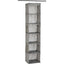 Womack Marrow Homeware Hanging Closet Organizer with Shelves - 6-Shelf - Gray photo
