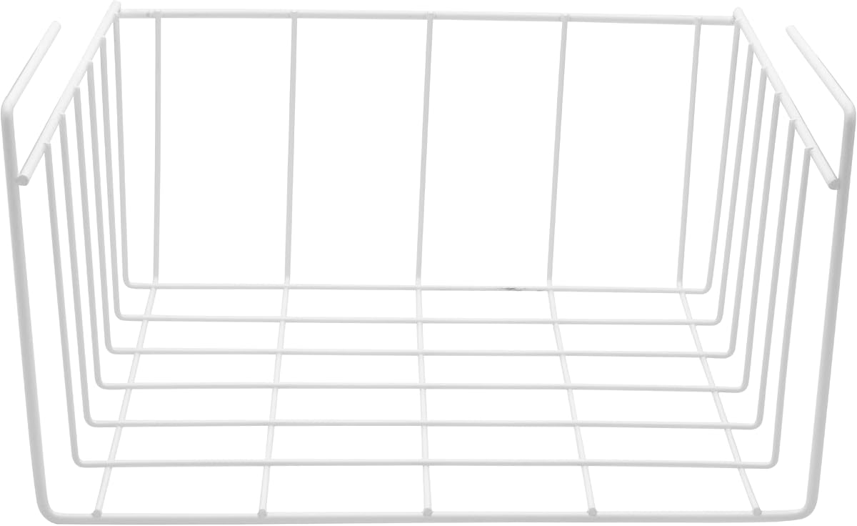 Under-Shelf Hanging Wire Basket - Black, Set of 2 product photo