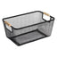 Womack Marrow Homeware Wire Mesh Storage Basket - Black photo