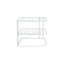 Womack Marrow Homeware 3-Tier Corner Shelf Organizer Stand - 3-Tier - White photo