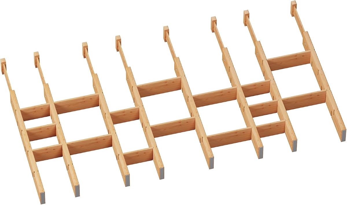 Adjustable Drawer Dividers - White, 6-Pack product photo