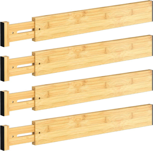 Adjustable Drawer Dividers - Clear, Set of 6 product photo