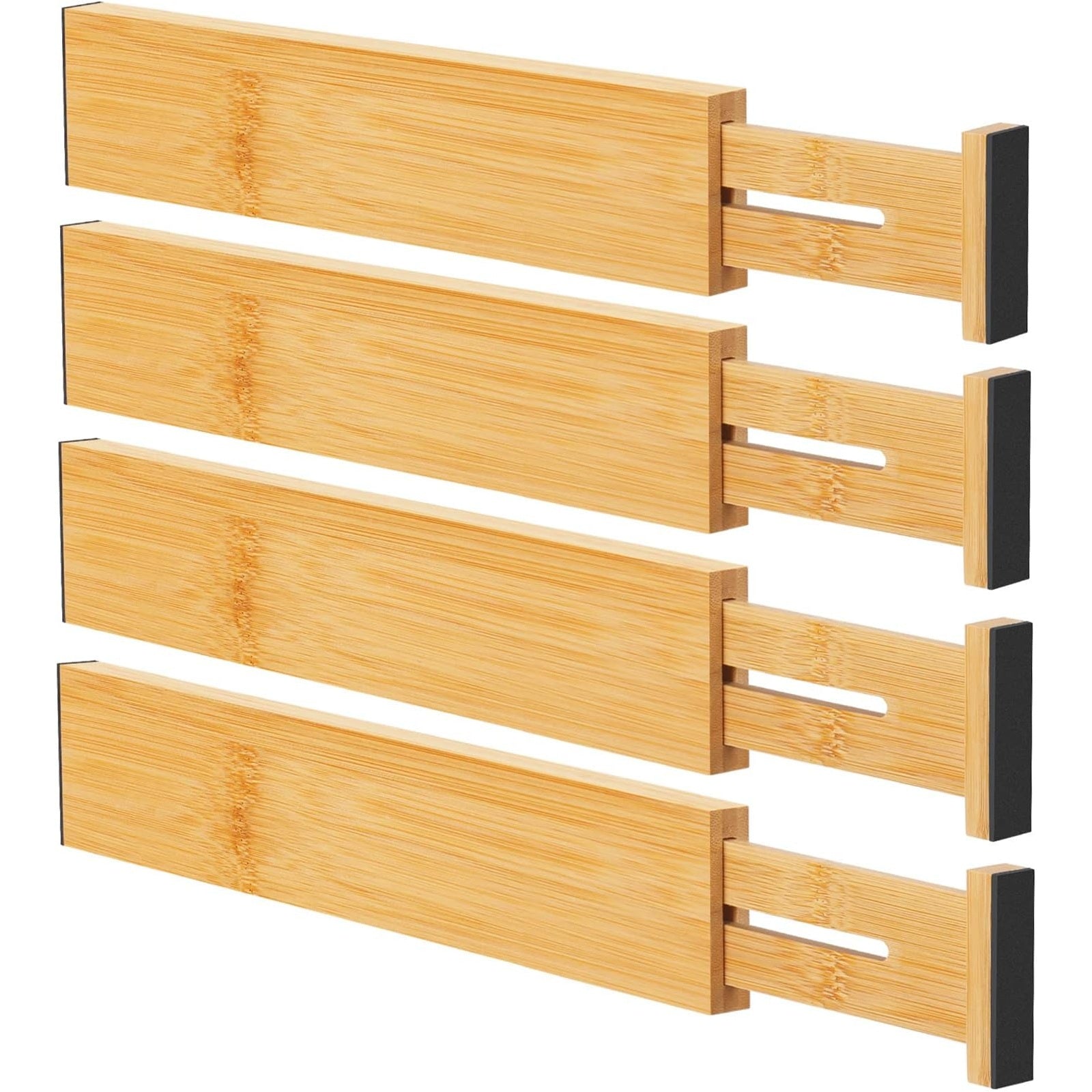 Womack Marrow Homeware Bamboo Adjustable Drawer Divider - Set of 4 - product photo