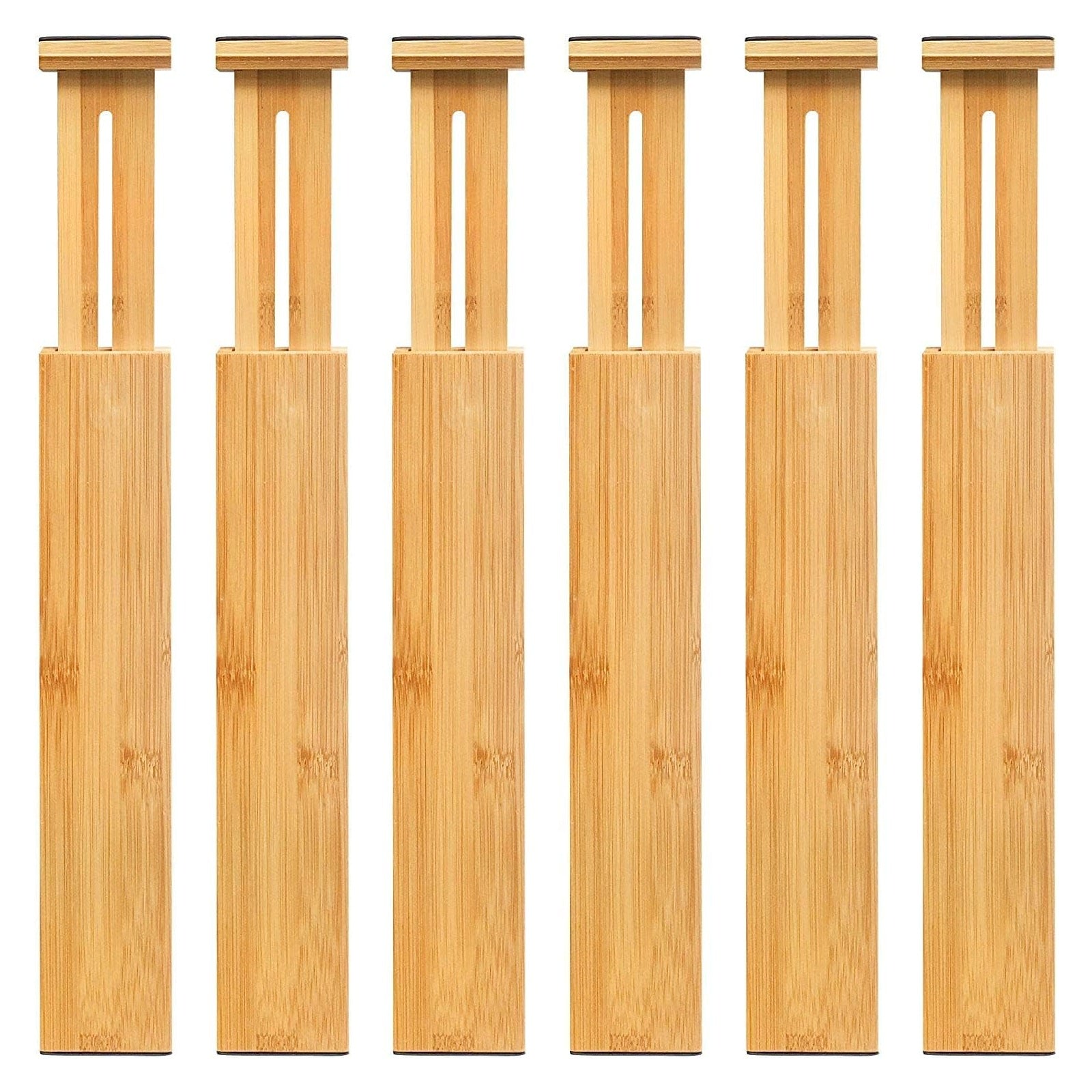 Womack Marrow Homeware Bamboo Adjustable Drawer Divider - Set of 6 - product photo Main image