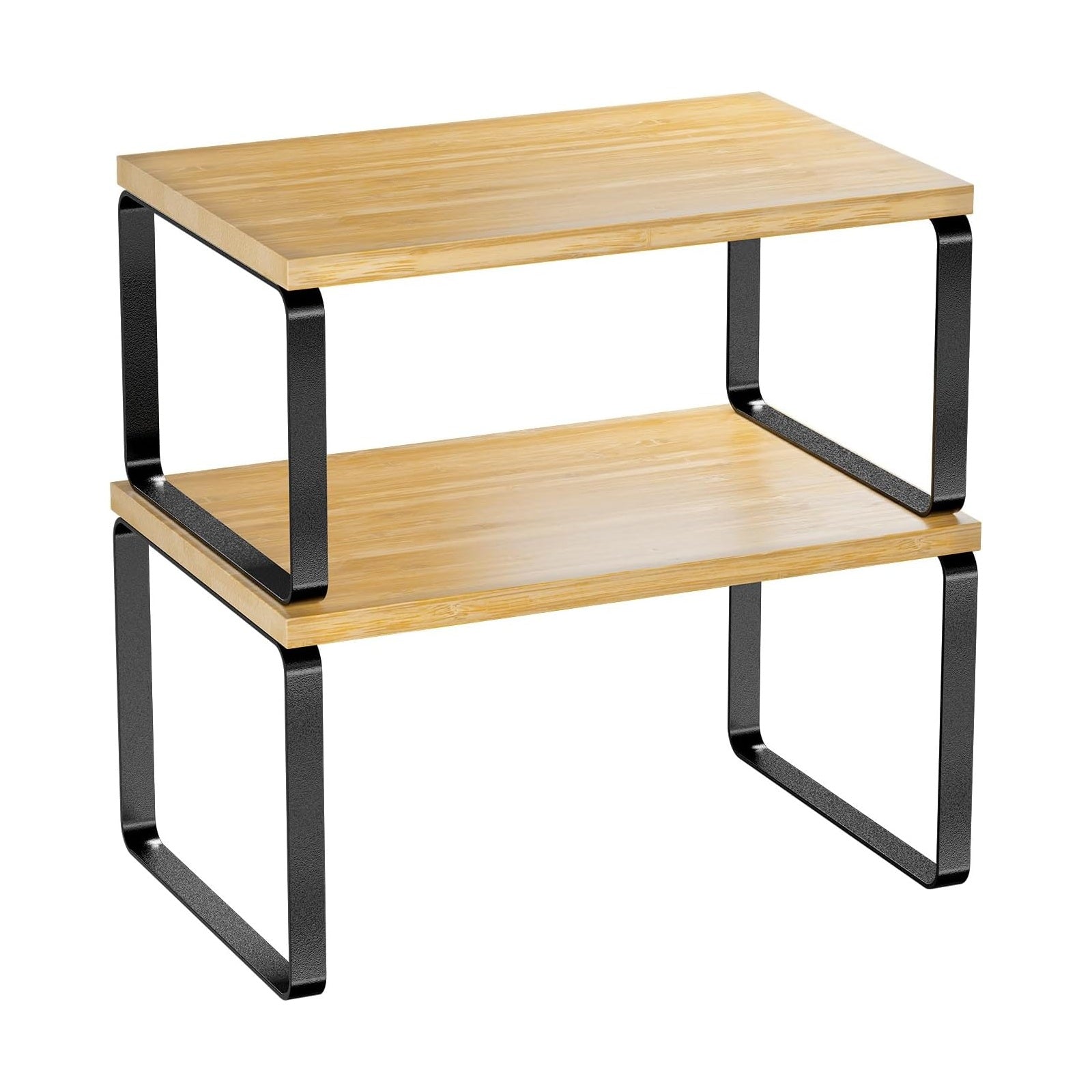 Womack Marrow Homeware Bamboo Stackable Counter Shelf Riser - 2-Tier - product photo