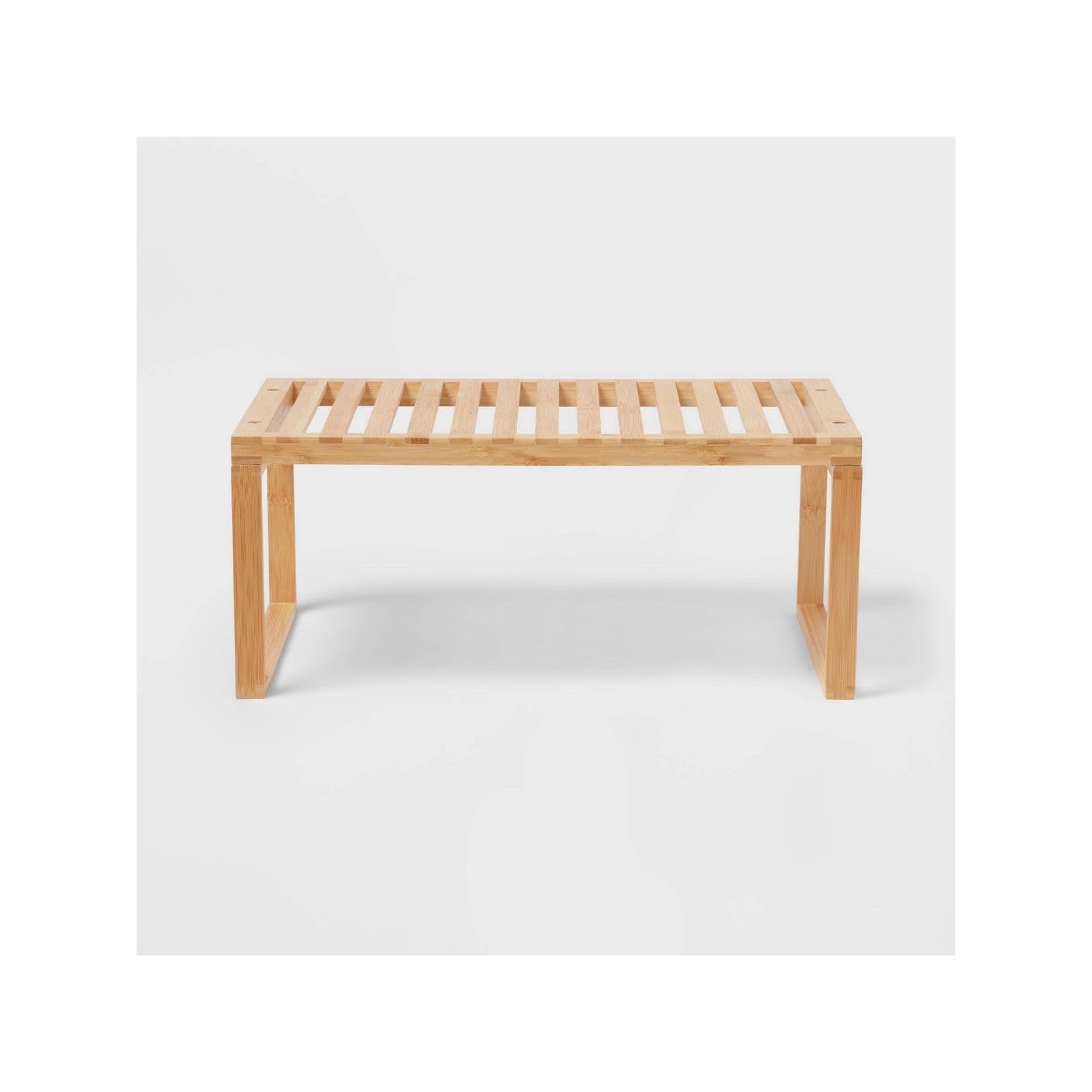 Womack Marrow Homeware Bamboo Stackable Counter Shelf Riser - Single Tier - product photo Main image