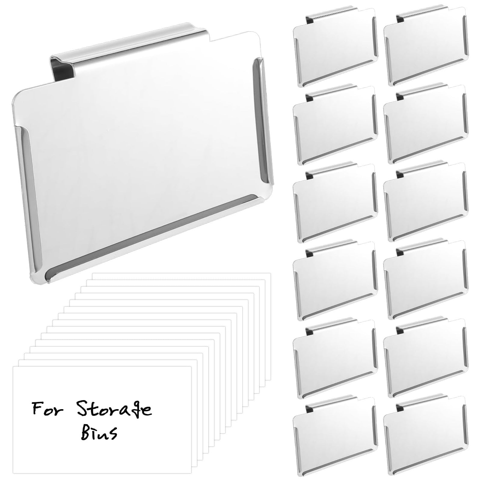 Womack Marrow Homeware Clip-On Basket Label Holder - Pack of 12 - product photo