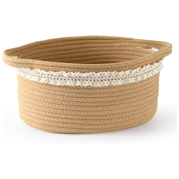 Womack Marrow Homeware Collapsible Woven Storage Basket - Small - Natural photo
