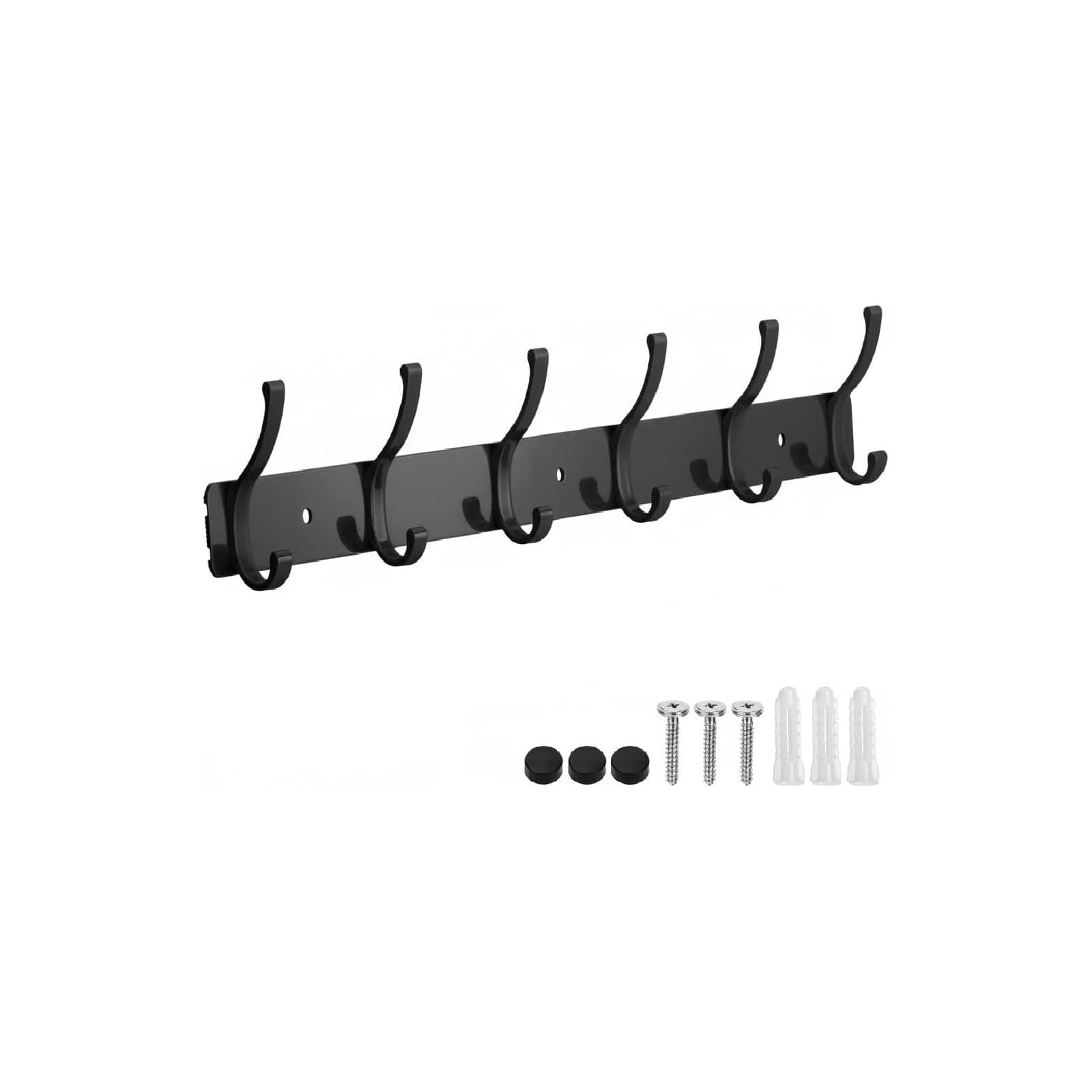 Womack Marrow Homeware Entryway Wall Hook Rail - 6 Hooks - product photo