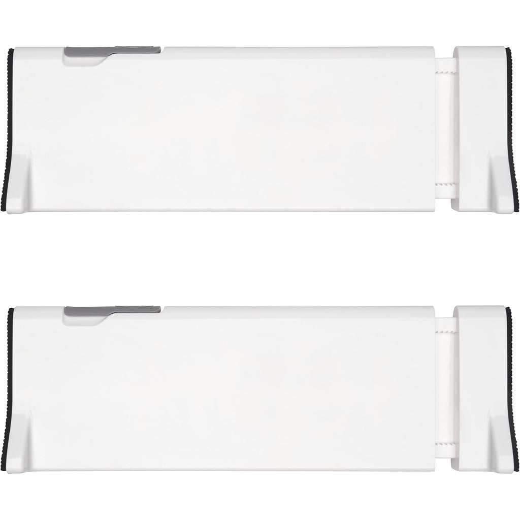Womack Marrow Homeware Expandable Drawer Divider Organizer - Set of 2 - White photo