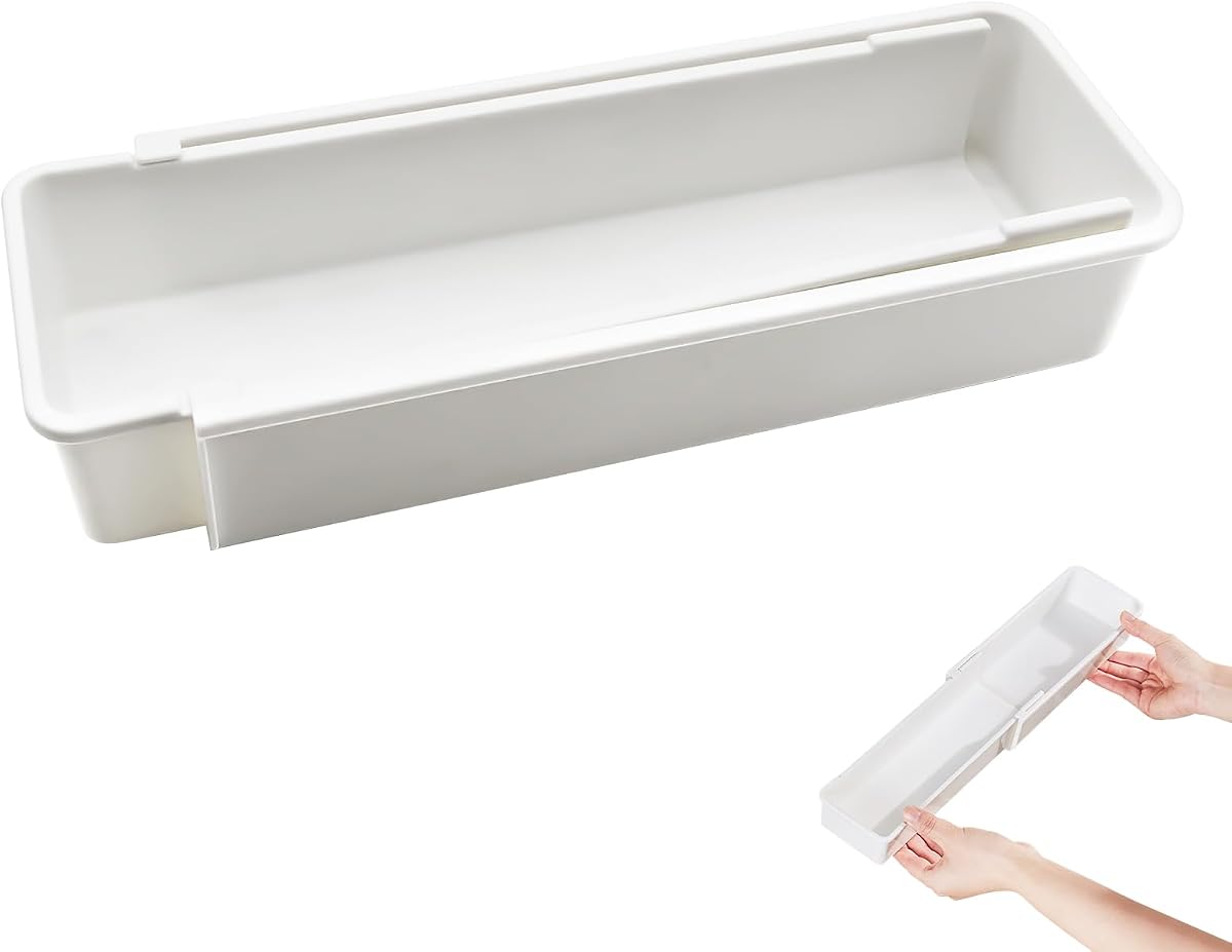 Expandable Drawer Organizer Tray - White, 5-Compartment product photo