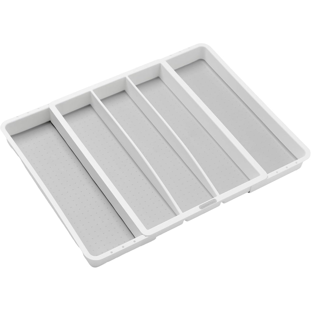 Womack Marrow Homeware Expandable Drawer Organizer Tray - 5-Compartment - Gray photo