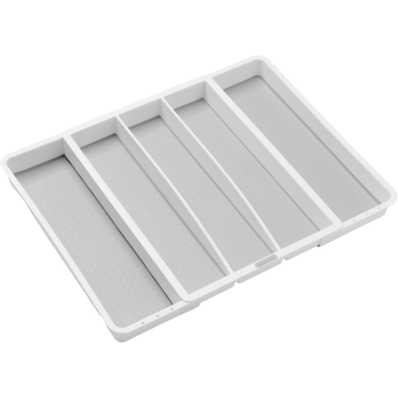 Womack Marrow Homeware Expandable Drawer Organizer Tray - 5-Compartment - White photo Main image