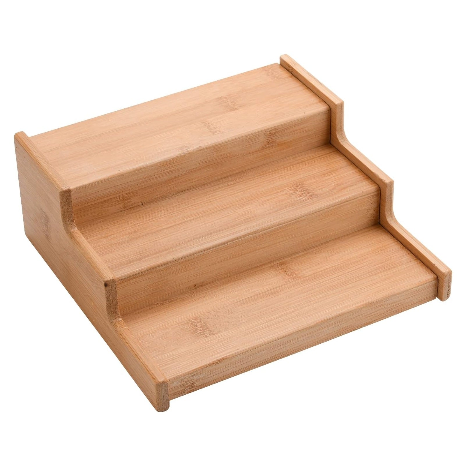 Womack Marrow Homeware Expandable Tiered Shelf Riser - 3-Tier - Bamboo photo