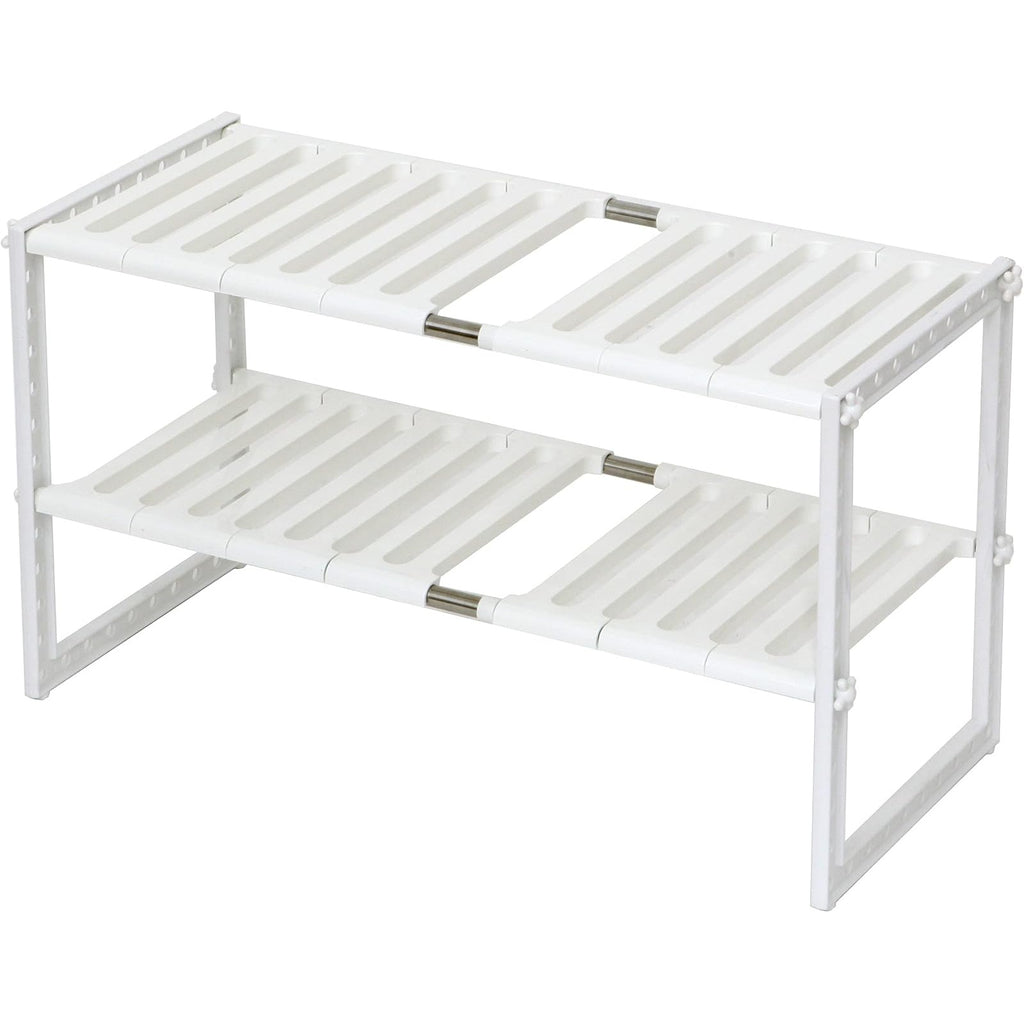 Womack Marrow Homeware Expandable Under-Sink Organizer Rack - White photo
