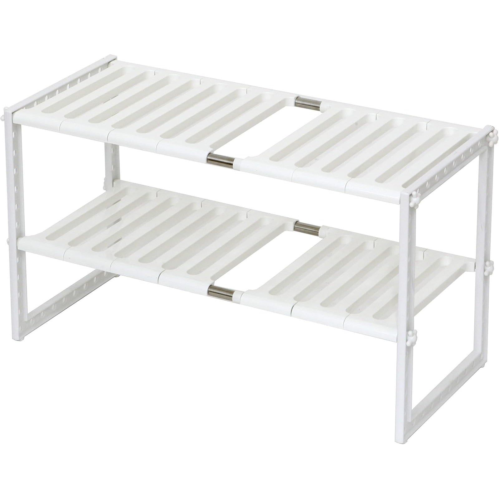 Womack Marrow Homeware Expandable Under-Sink Organizer Rack - White photo