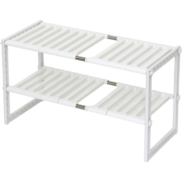 Womack Marrow Homeware Expandable Under-Sink Organizer Rack - White photo