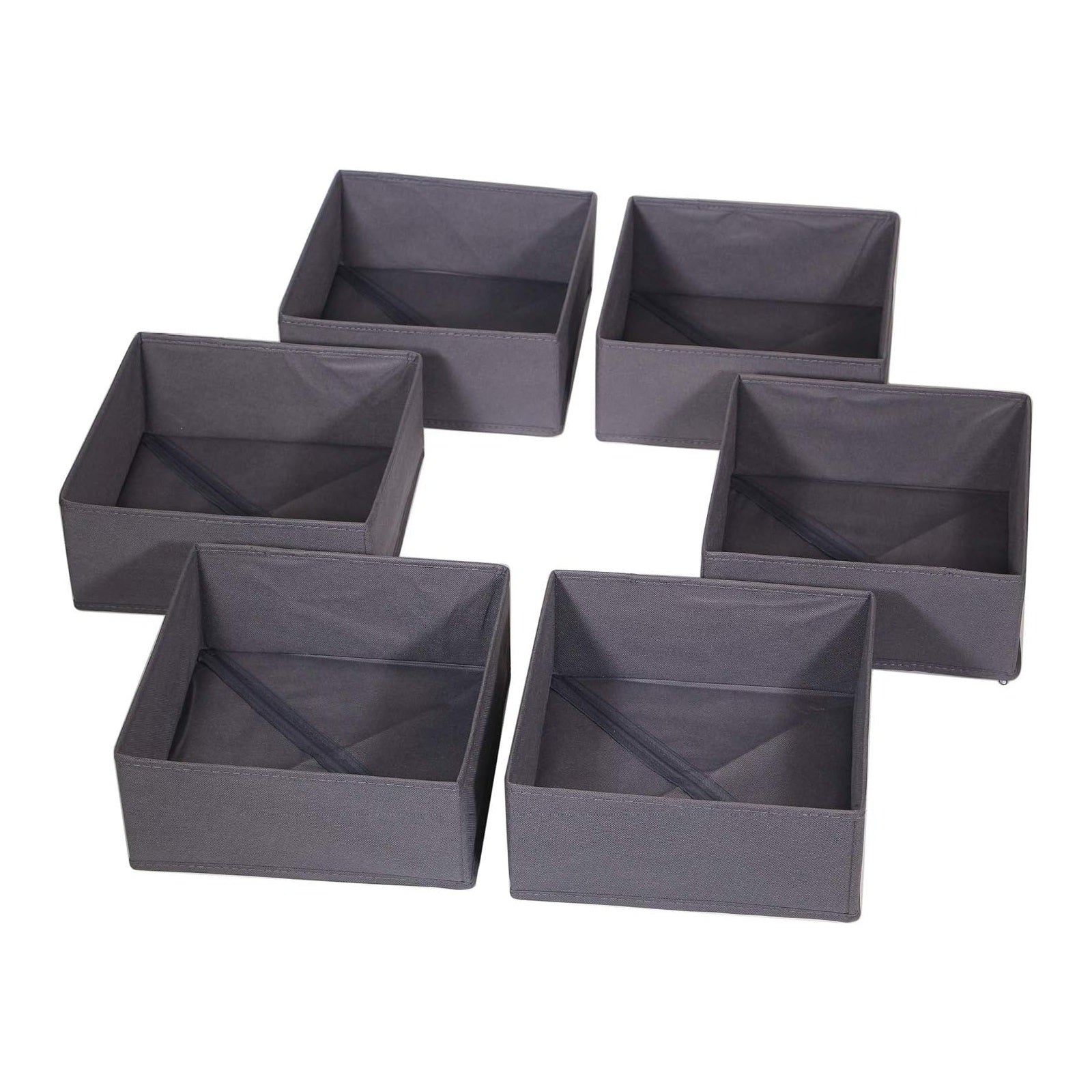 Womack Marrow Homeware Fabric Drawer Organizer Insert - 6-Cell - product photo Main image