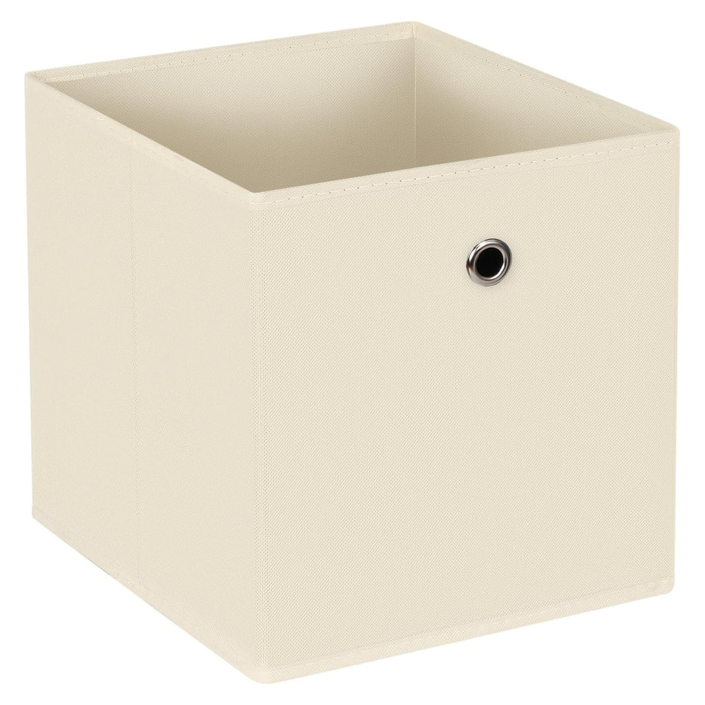Womack Marrow Homeware Foldable Fabric Storage Cube Bin - 11 inch - Beige photo