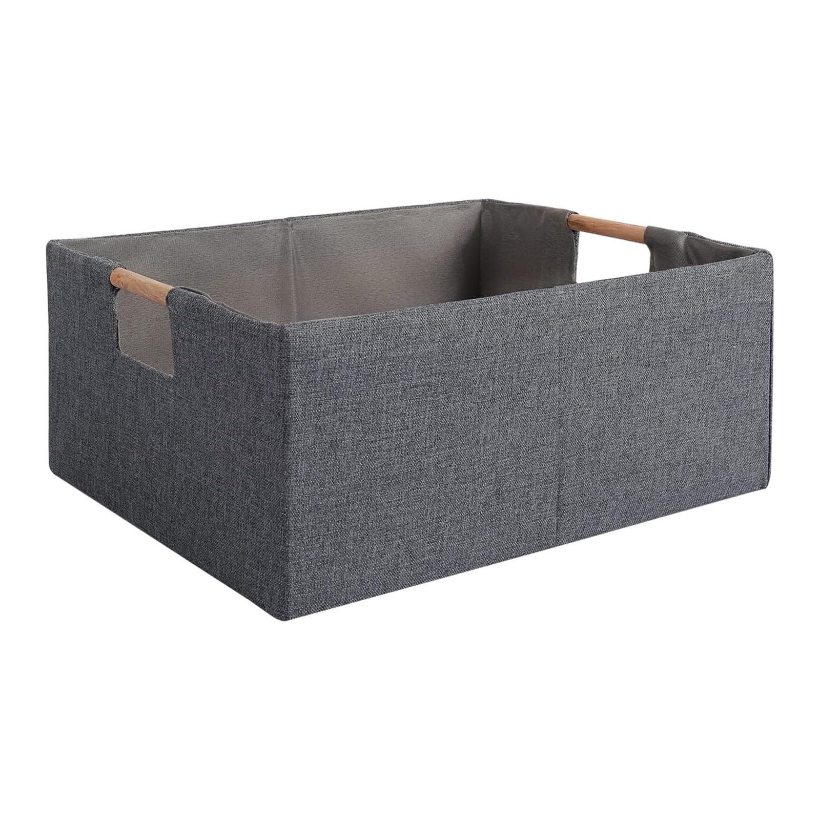 Womack Marrow Homeware Felt Storage Bin with Handles - Medium - Gray photo Main image