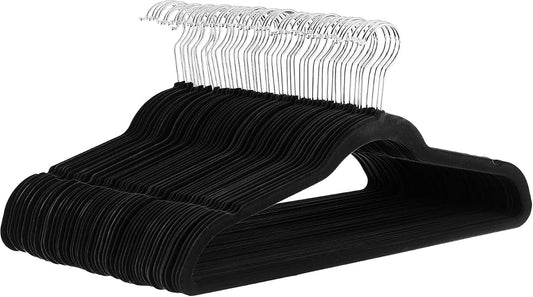 Non-Slip Velvet Clothes Hangers - Gray, 30-Pack product photo