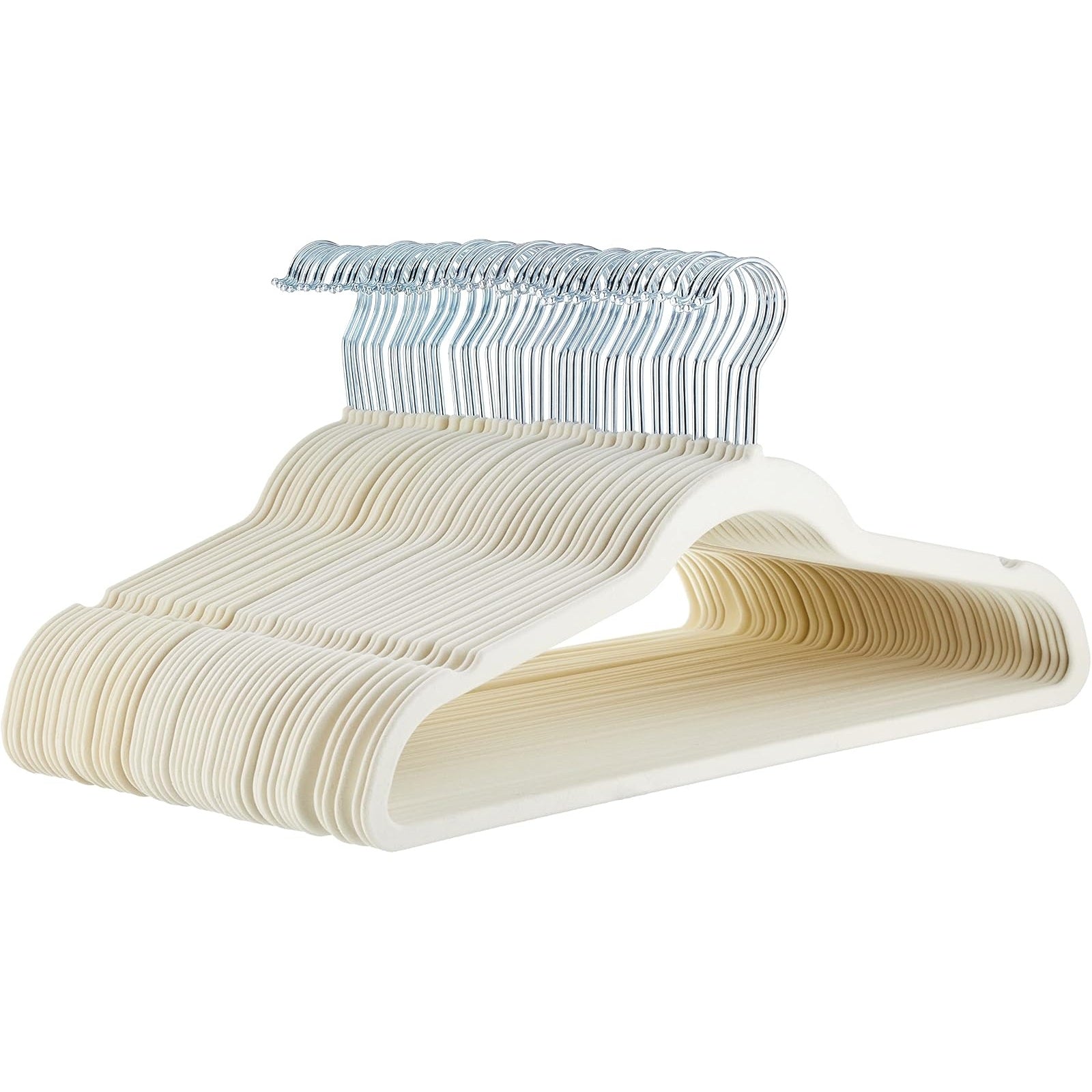 Womack Marrow Homeware Non-Slip Velvet Clothes Hangers - 50-Pack - product photo Main image