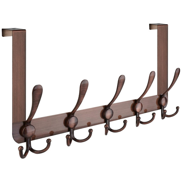Womack Marrow Homeware Over-the-Door Hook Organizer - 5 Hooks - Bronze photo