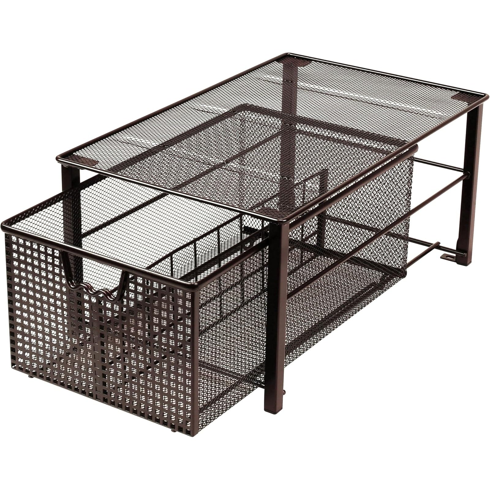 Pull-Out Cabinet Drawer Basket - Single Tier Secondary image