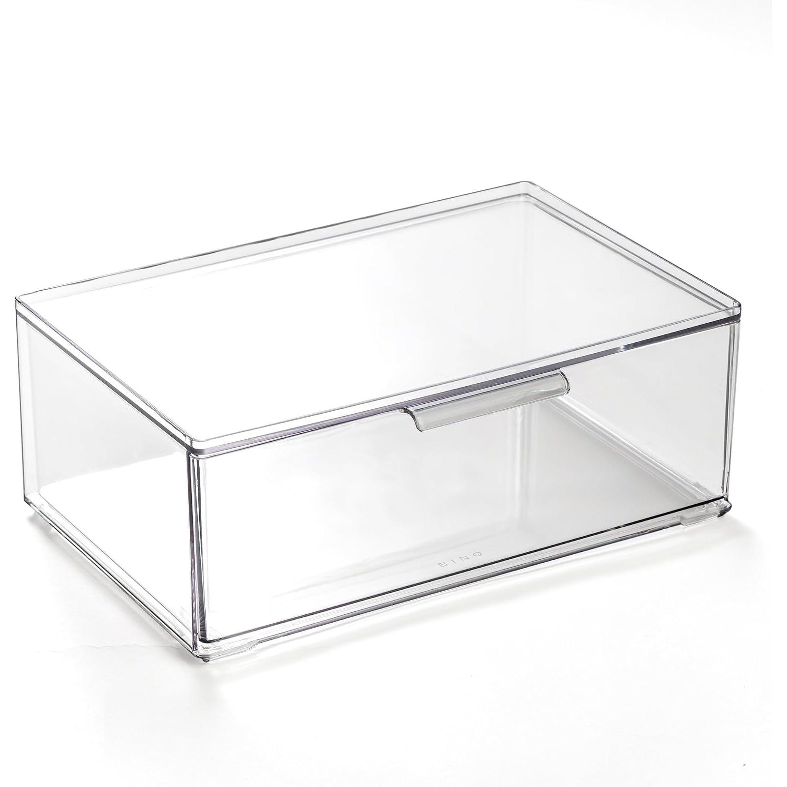 Womack Marrow Homeware Stackable Drawer Organizer Bin - Large - Clear photo Main image