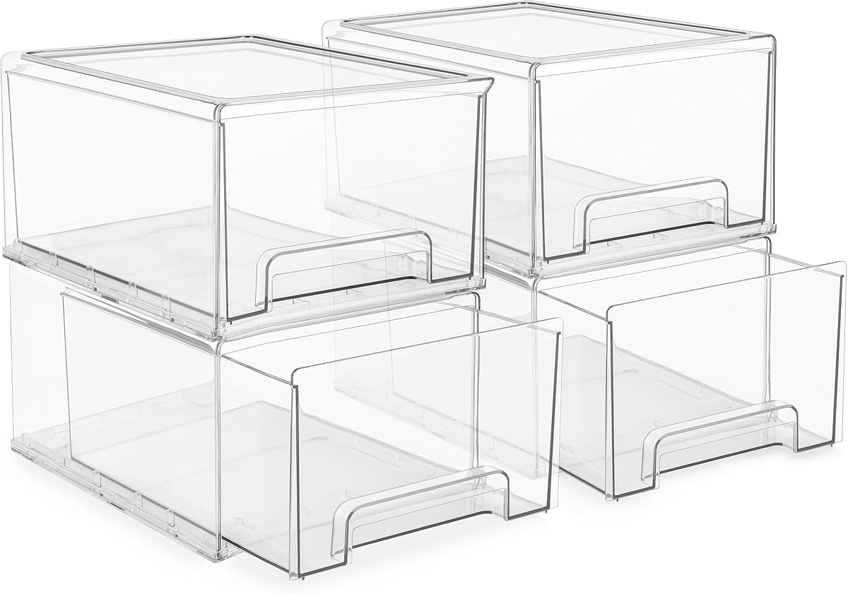 Stackable Pantry Organizer Box - Clear, Medium product photo