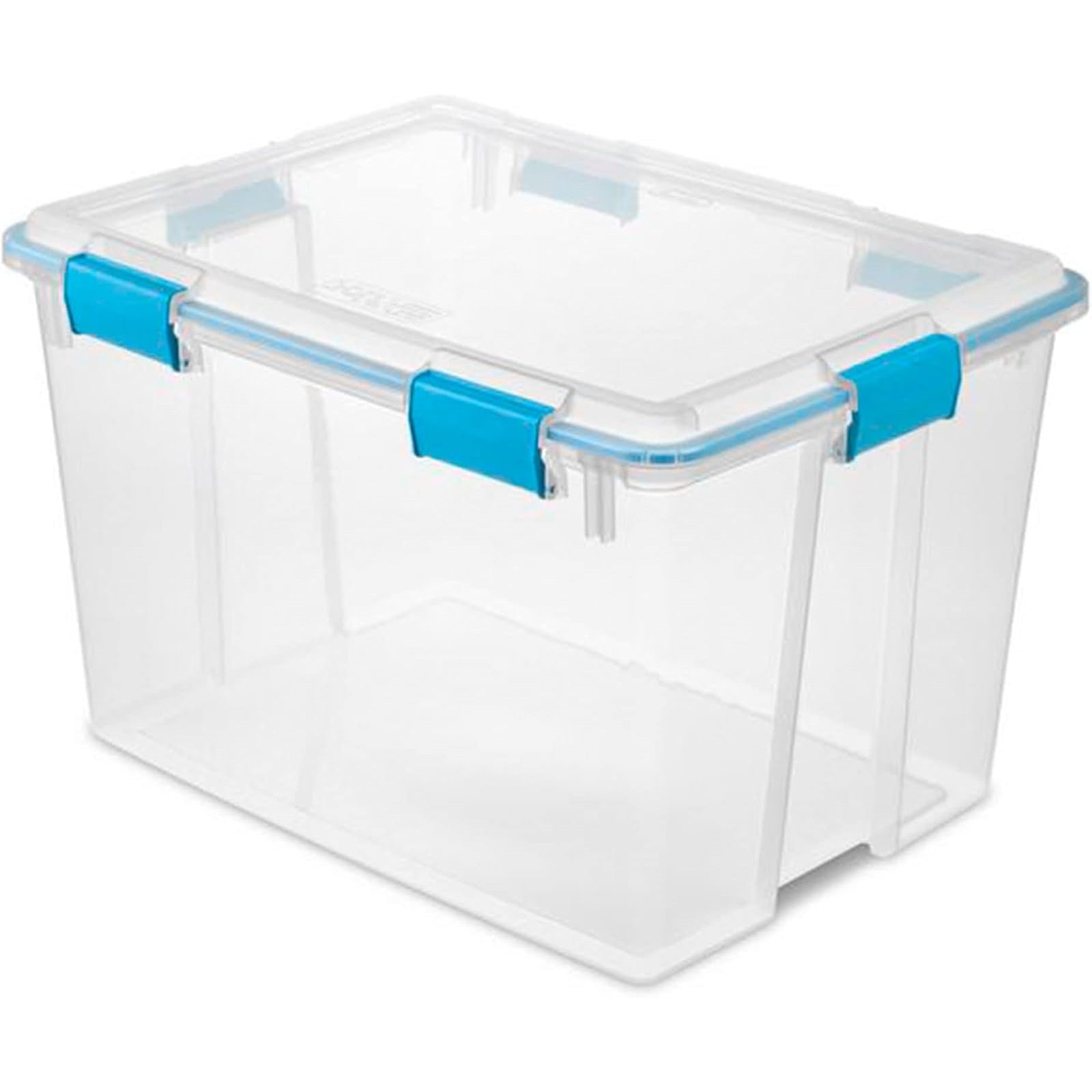 Womack Marrow Homeware Stackable Storage Bin with Lid - Large - Clear photo Main image