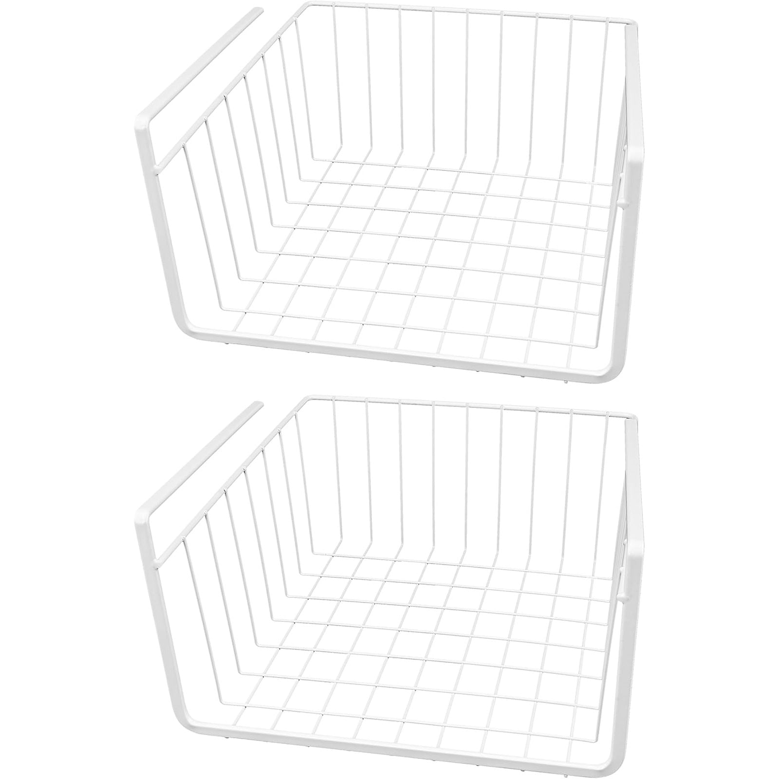 Womack Marrow Homeware Under-Shelf Storage Basket - 2-Pack - White photo Main image