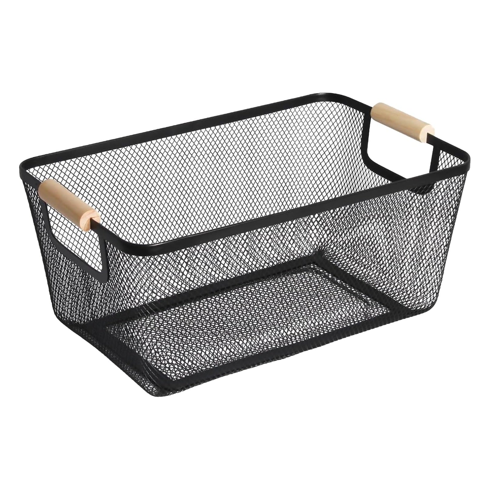 Womack Marrow Homeware Wire Mesh Storage Basket - Black photo