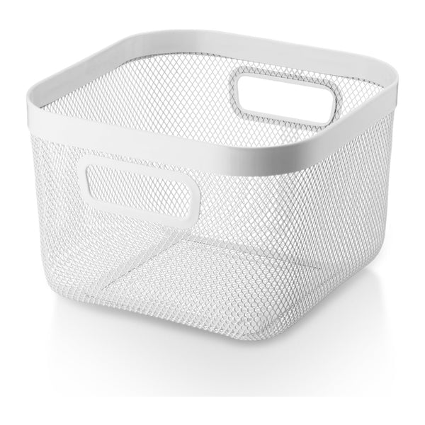 Womack Marrow Homeware Wire Mesh Storage Basket - White photo