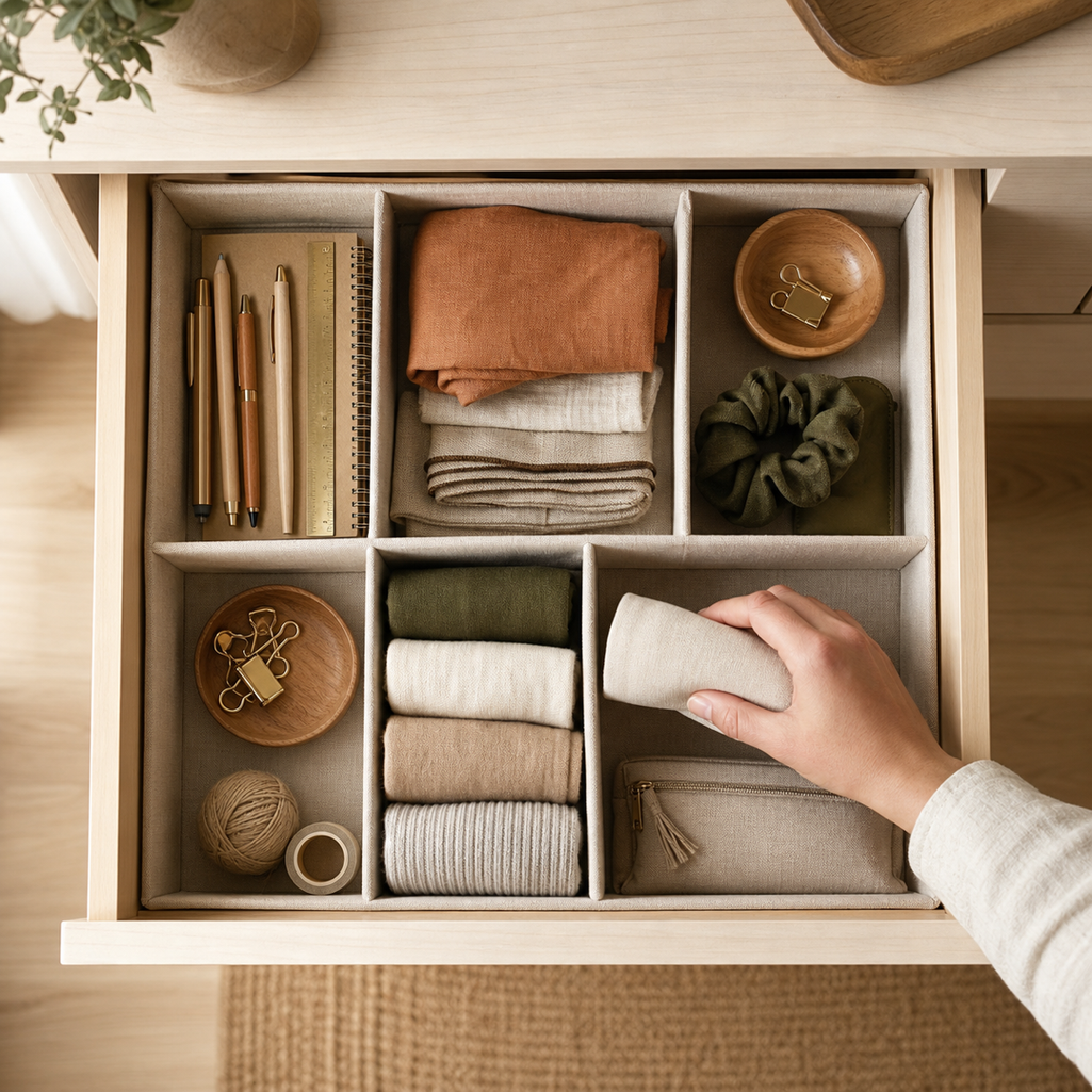 Drawer and desk organization