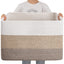 Womack Marrow Homeware Woven Cotton Rope Storage Basket - Large - Beige photo
